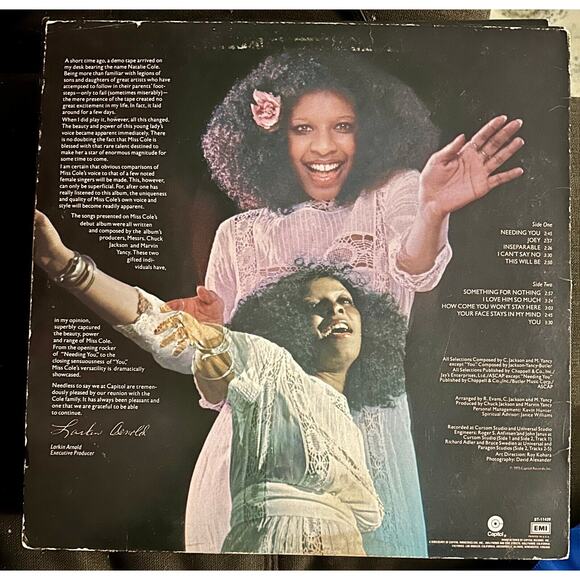 Natalie Cole Vinyl LP LOT Unpredictable Inseperable Thankful Single Owner - Picture 3 of 16